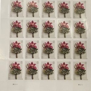 Forever Sheet of 20 Boutonniere Flowers Wedding Stamps#267335263915
